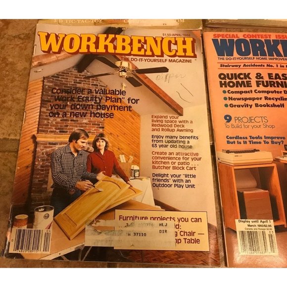 4 Vintage Workbench Magazines Dec 1969 October 1983 April 1984 March 1992 - Picture 4 of 5